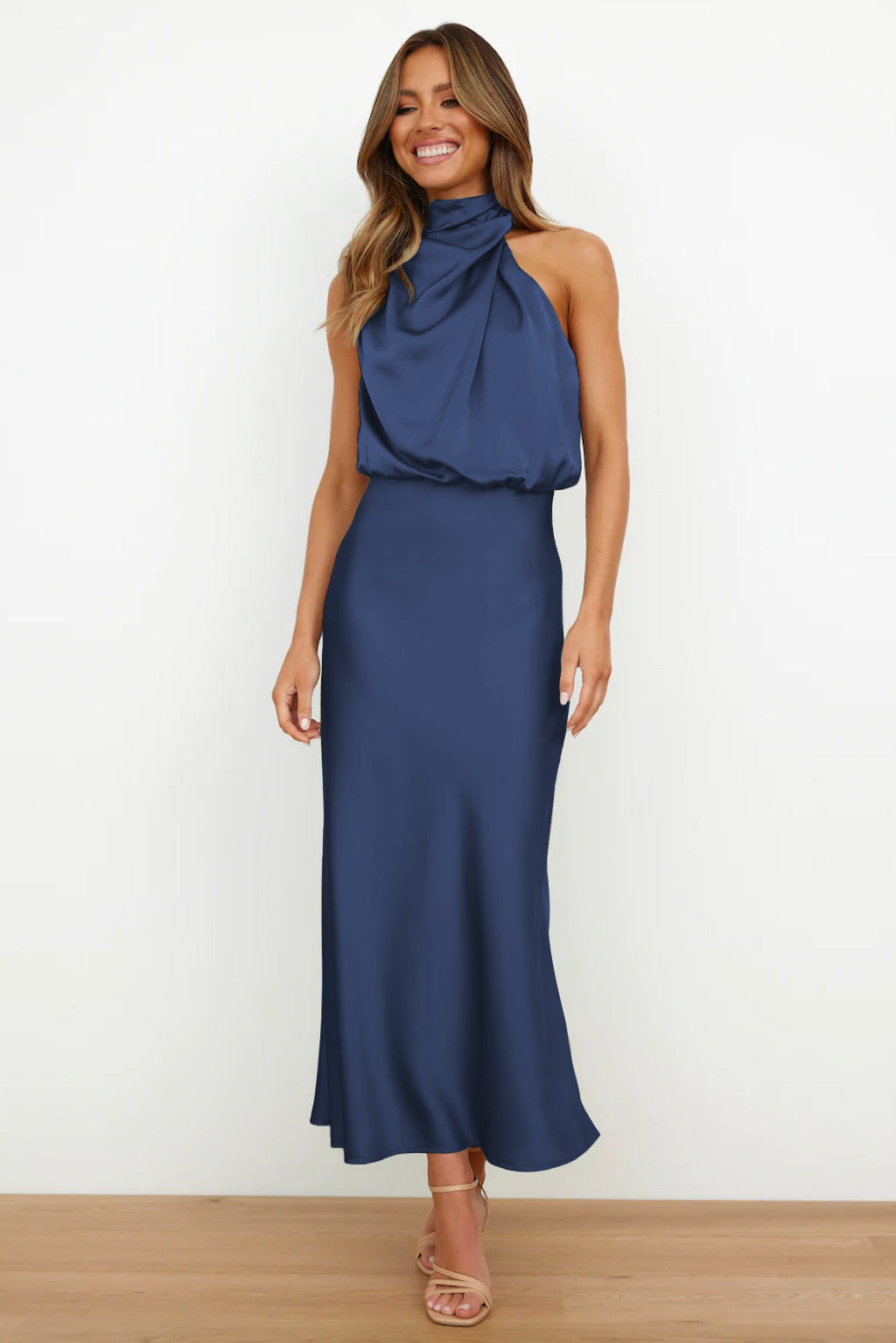 Lydia | Halter Neck Long Dress