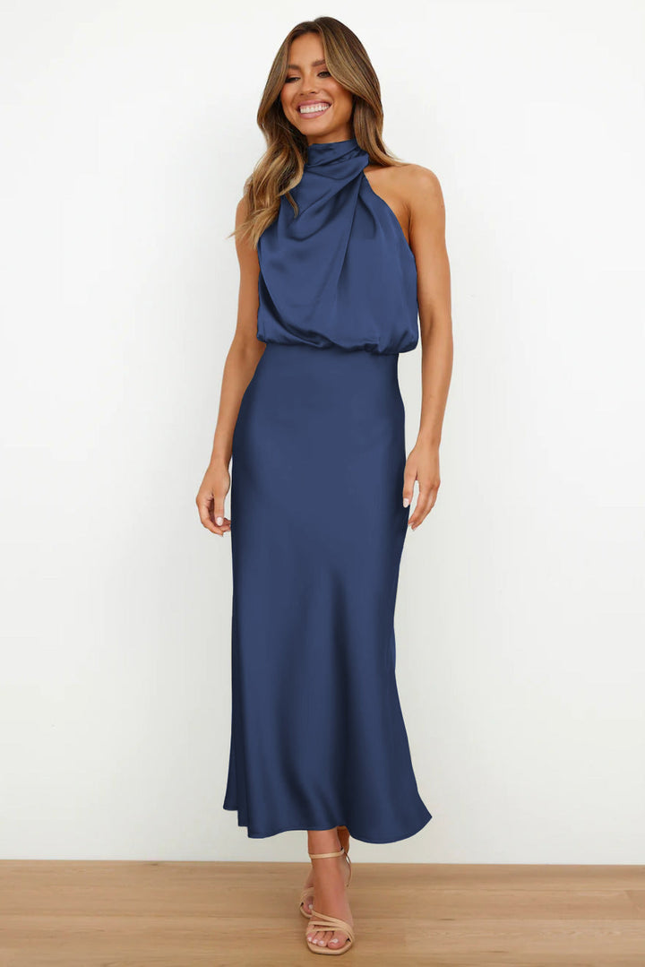 Lydia | Halter Neck Long Dress