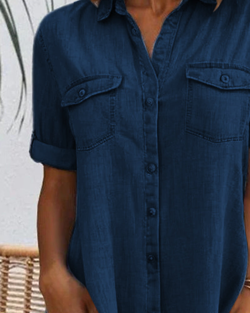 Tessa - Relaxed Button-Front Shirt Dress