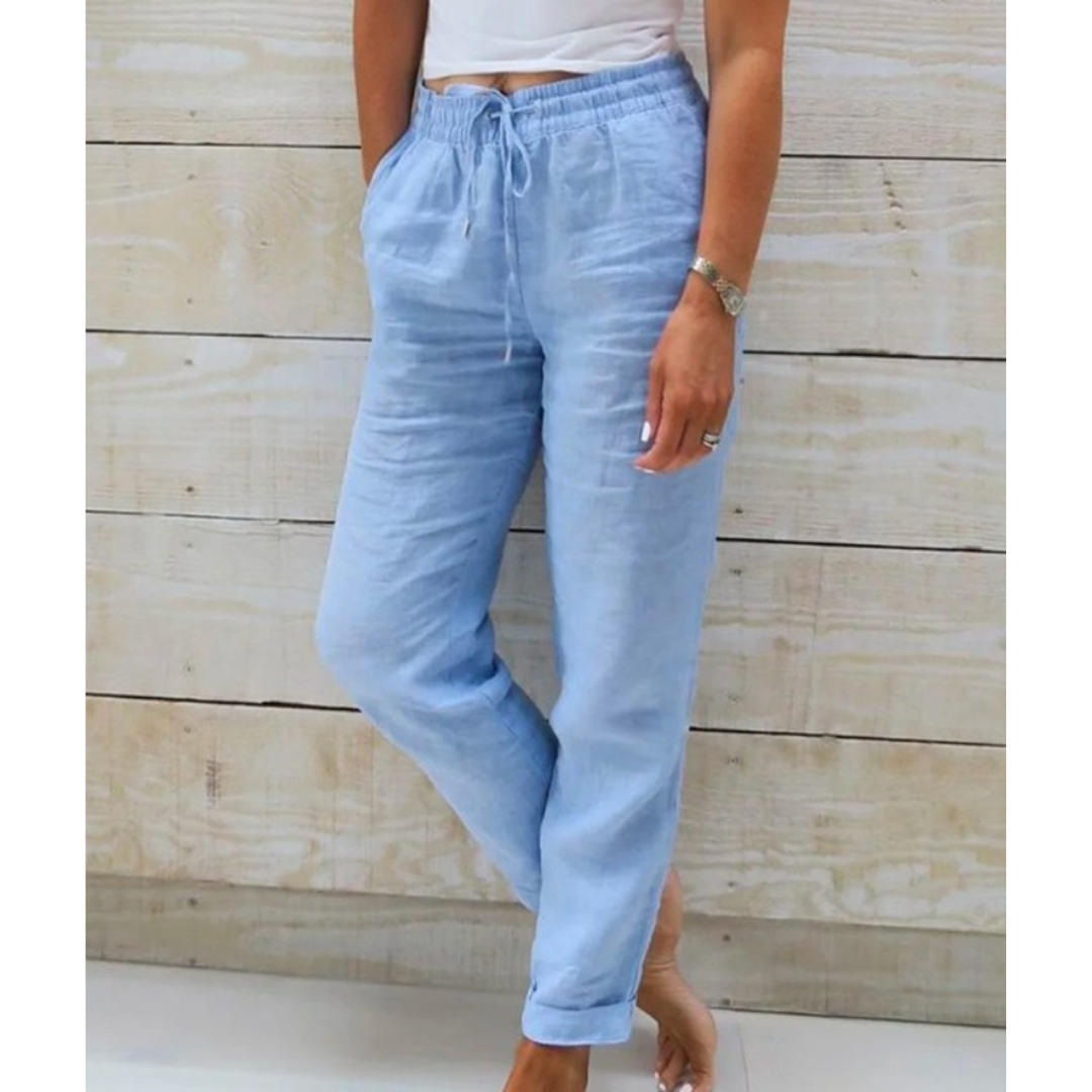 Coastal-Breeze Relaxed Trousers