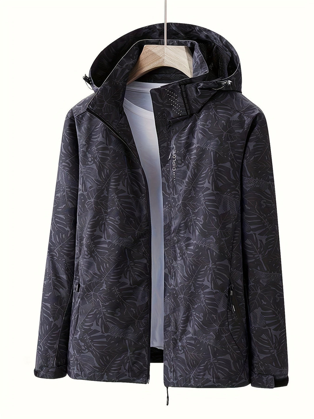 Jasmine | Leaf Printed Windproof Jacket