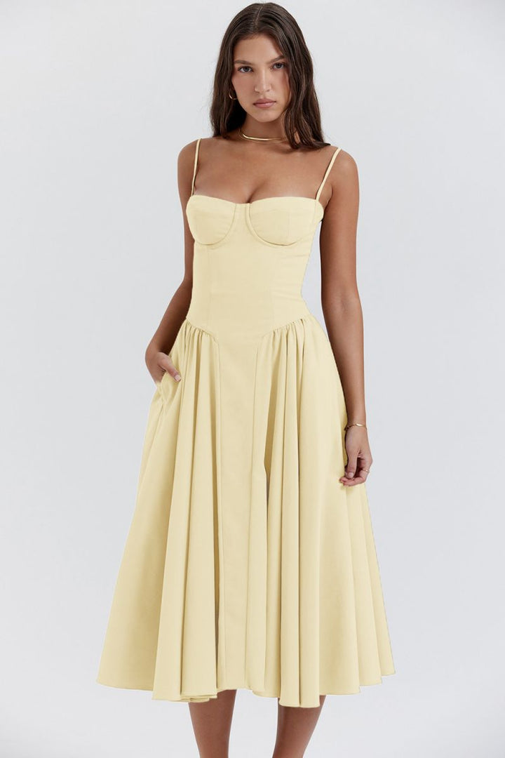 Phoebe - Retro Chic Cross-Border Maxi Dress