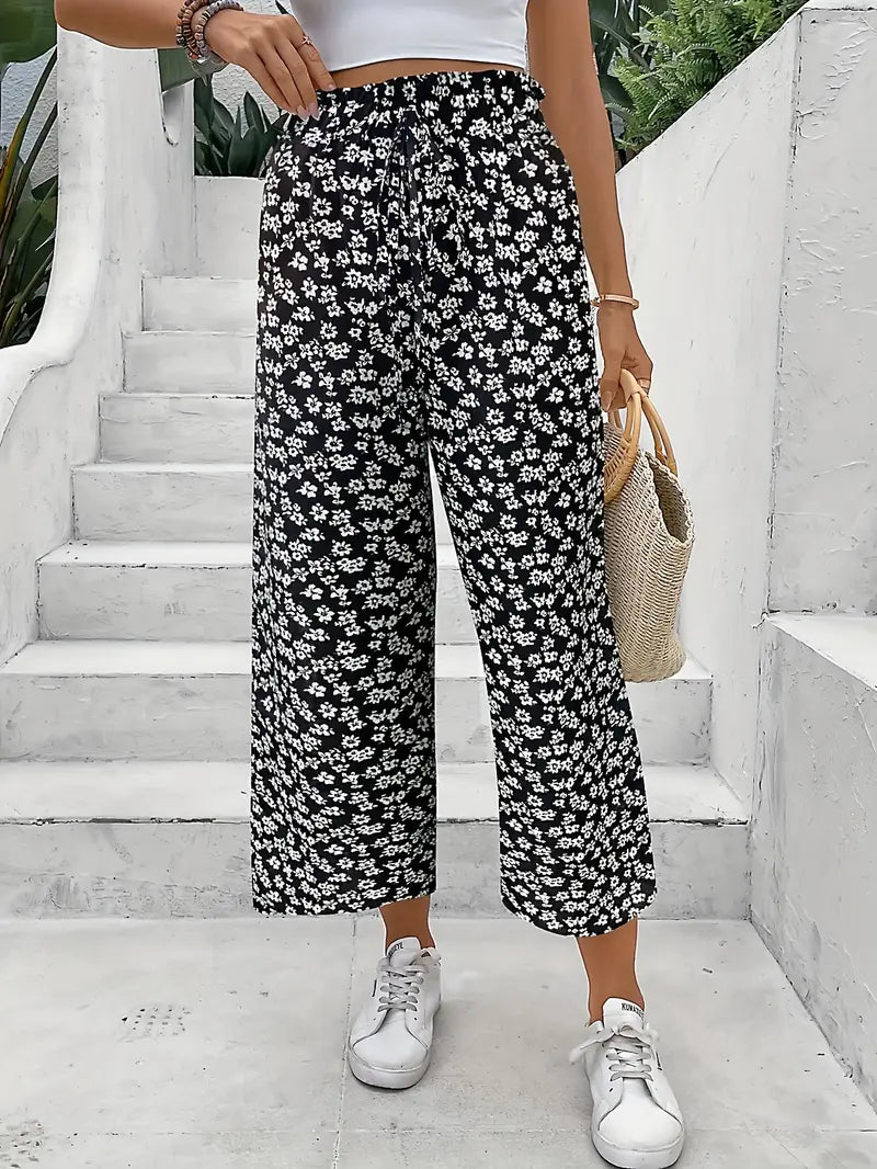 Luna-Meadow Wide-Leg Trousers