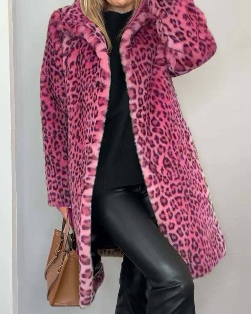Velma | Leopard Print Soft Long Coat