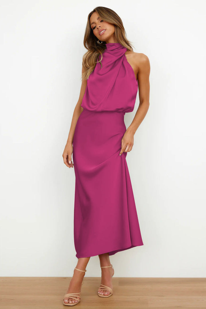 Lydia | Halter Neck Long Dress