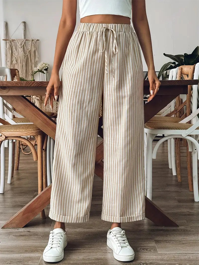 Harper Bay-Striped Trousers