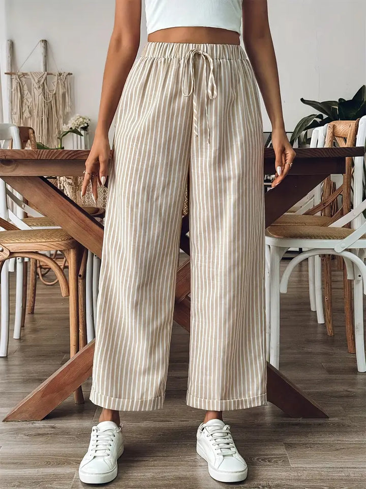 Harper Bay-Striped Trousers