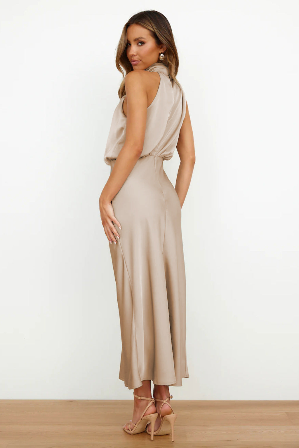 Lydia | Halter Neck Long Dress