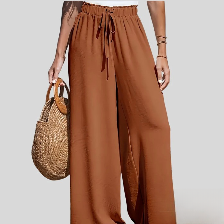 Riviera-Coast Wide-Leg Trousers