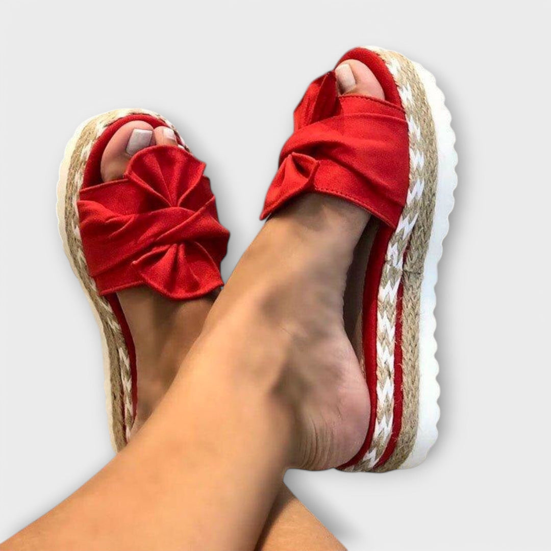 Solegenius | Bow-Embellished Orthopedic Sandals