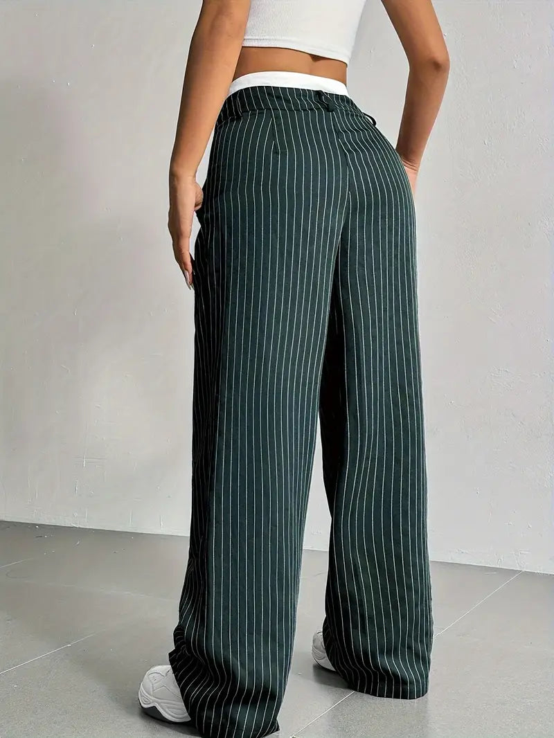 Vienna-Pinstripe Tailored Trousers