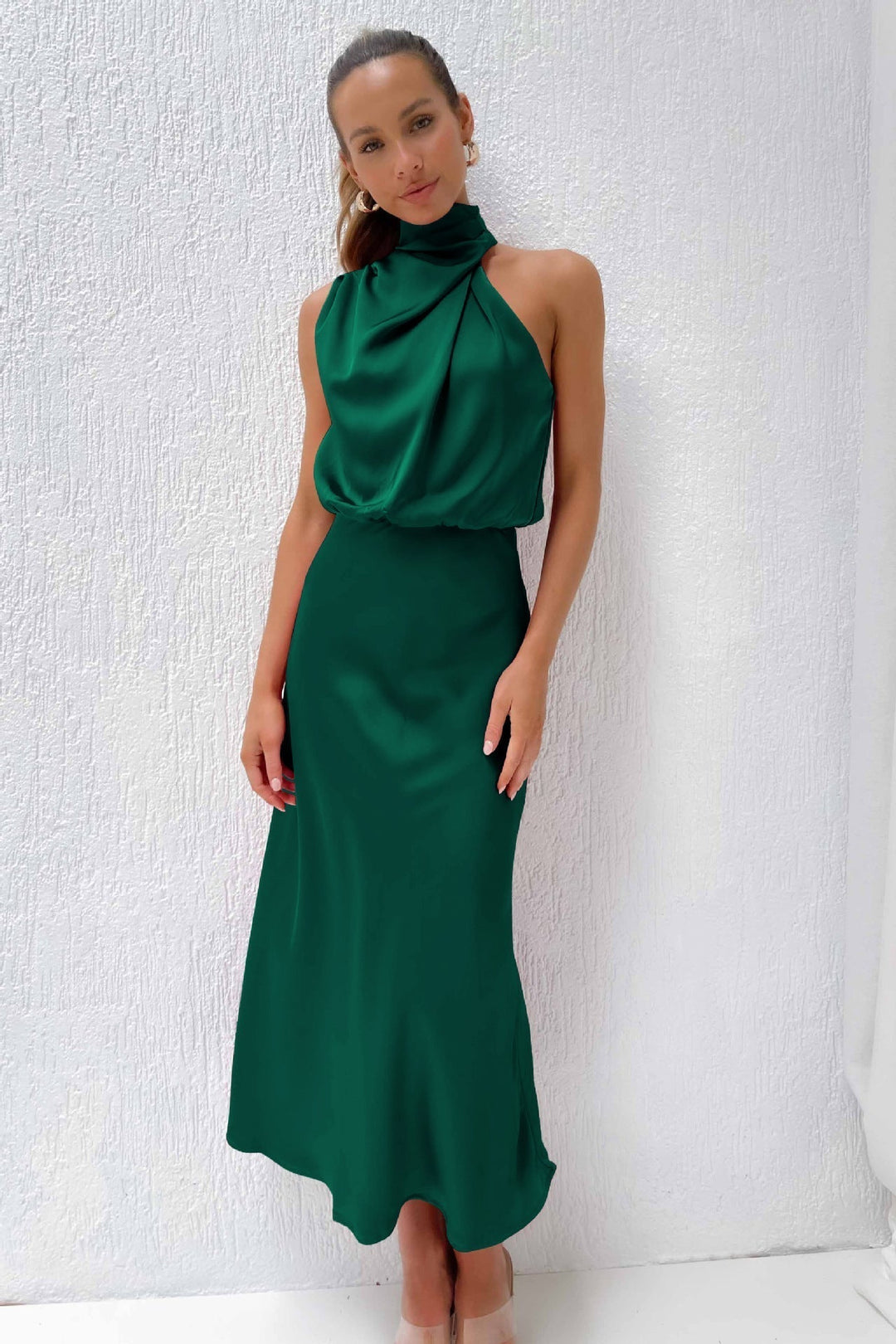 Lydia | Halter Neck Long Dress