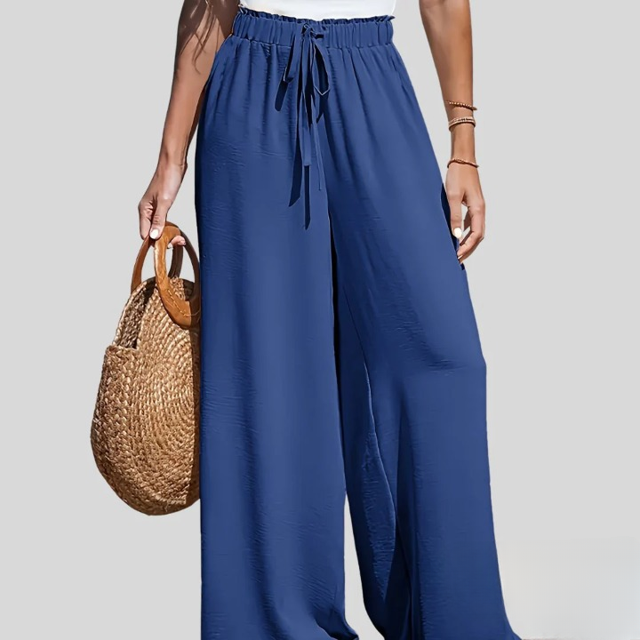Riviera-Coast Wide-Leg Trousers