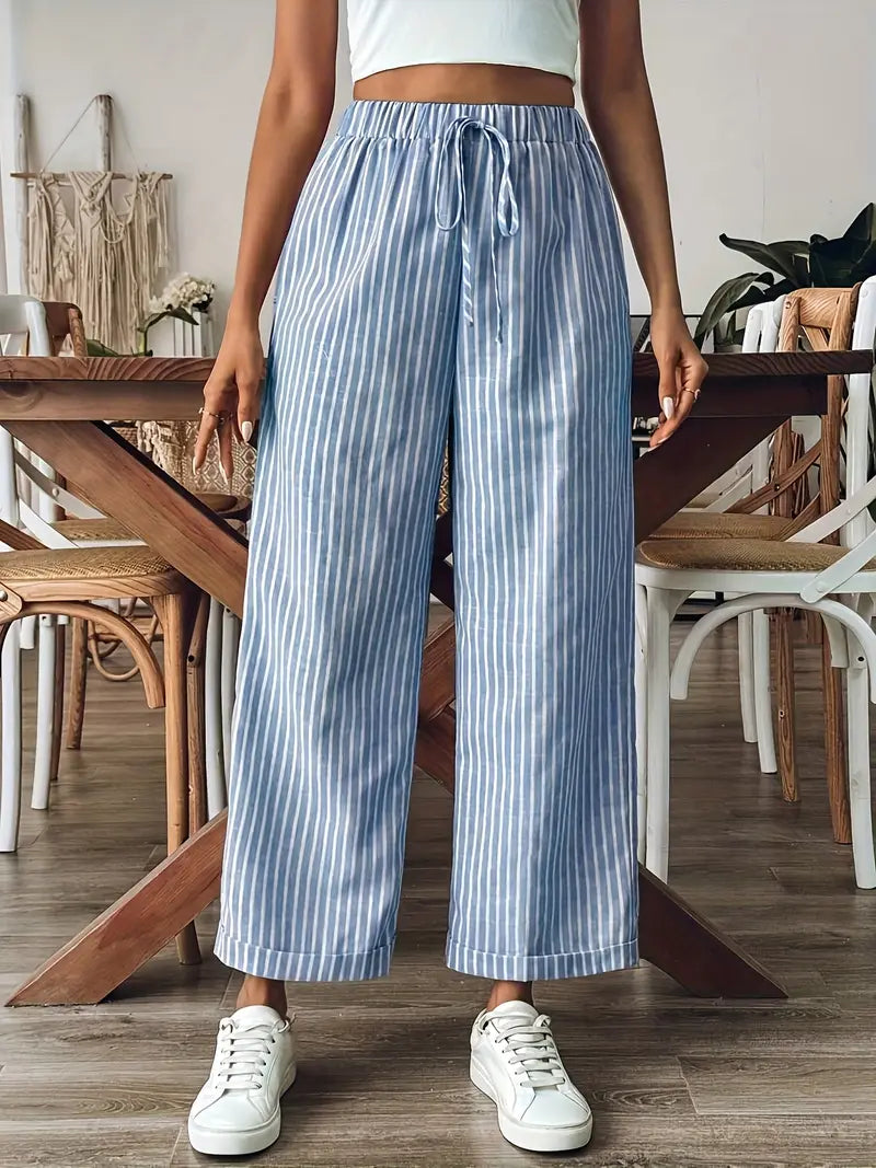 Harper Bay-Striped Trousers