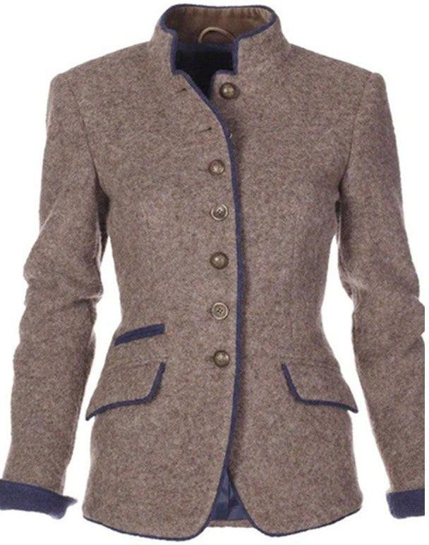 Valery | High Collar Cardigan Jacket
