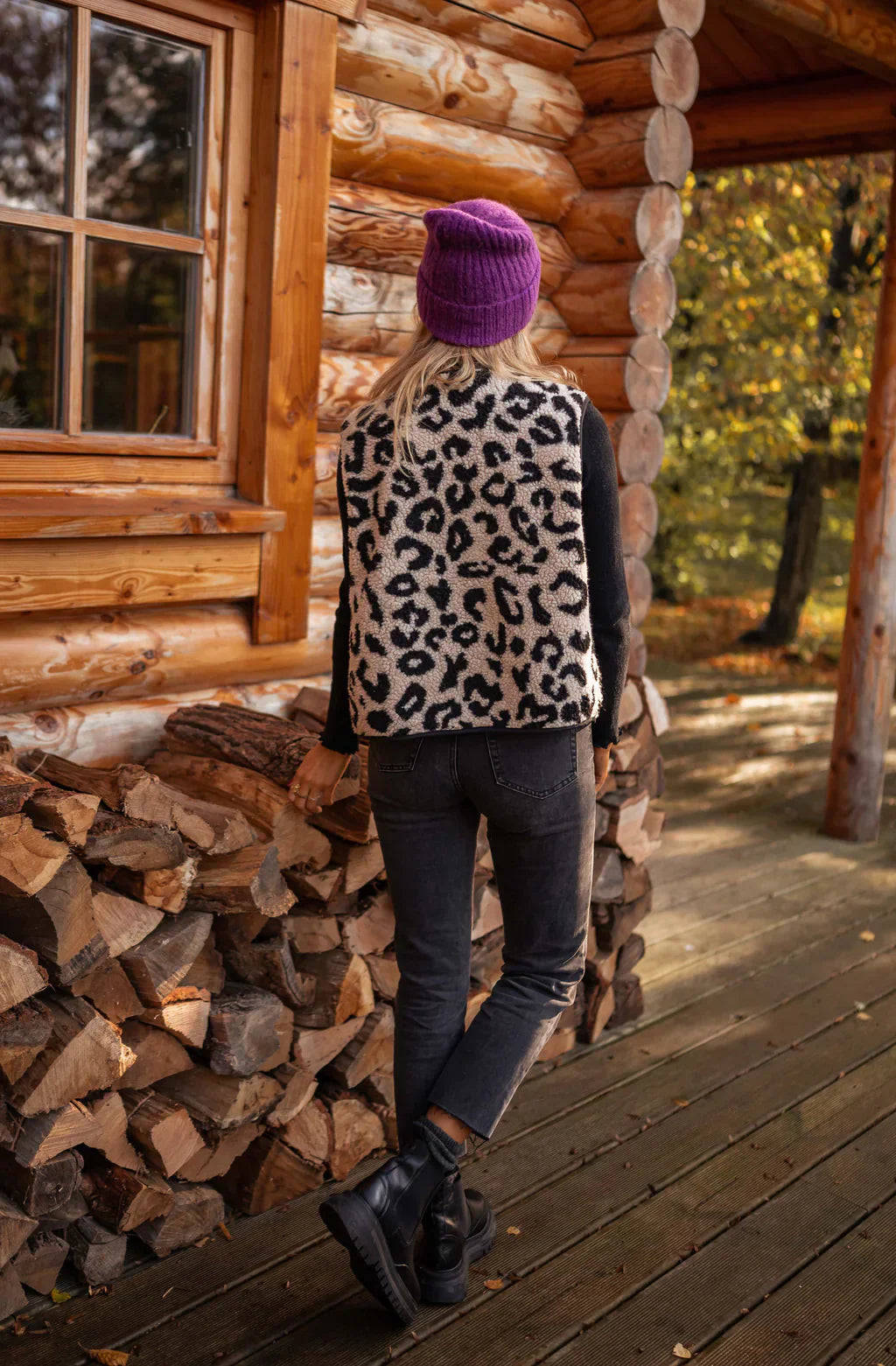 ASTRID™ | Leopard Print Knit Vest