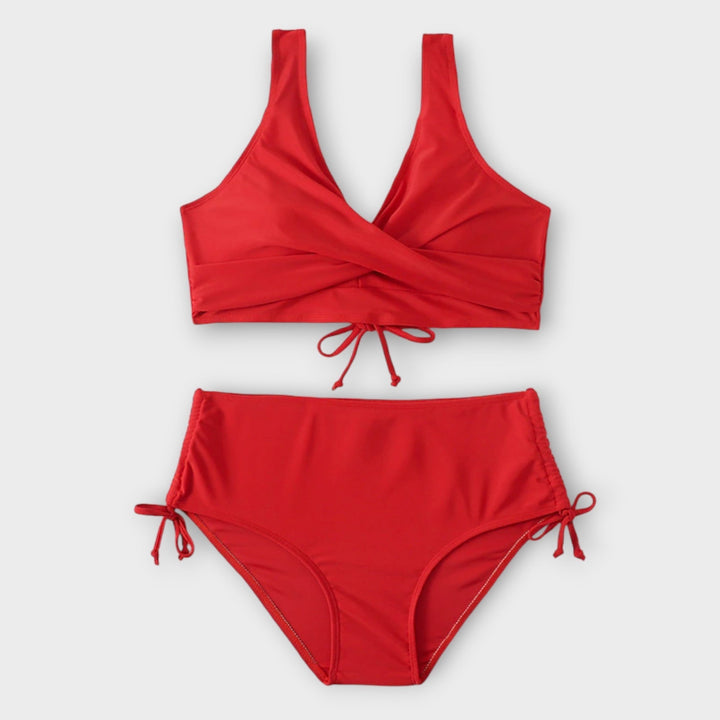 Emery Wrap High-Waist Bikini Set