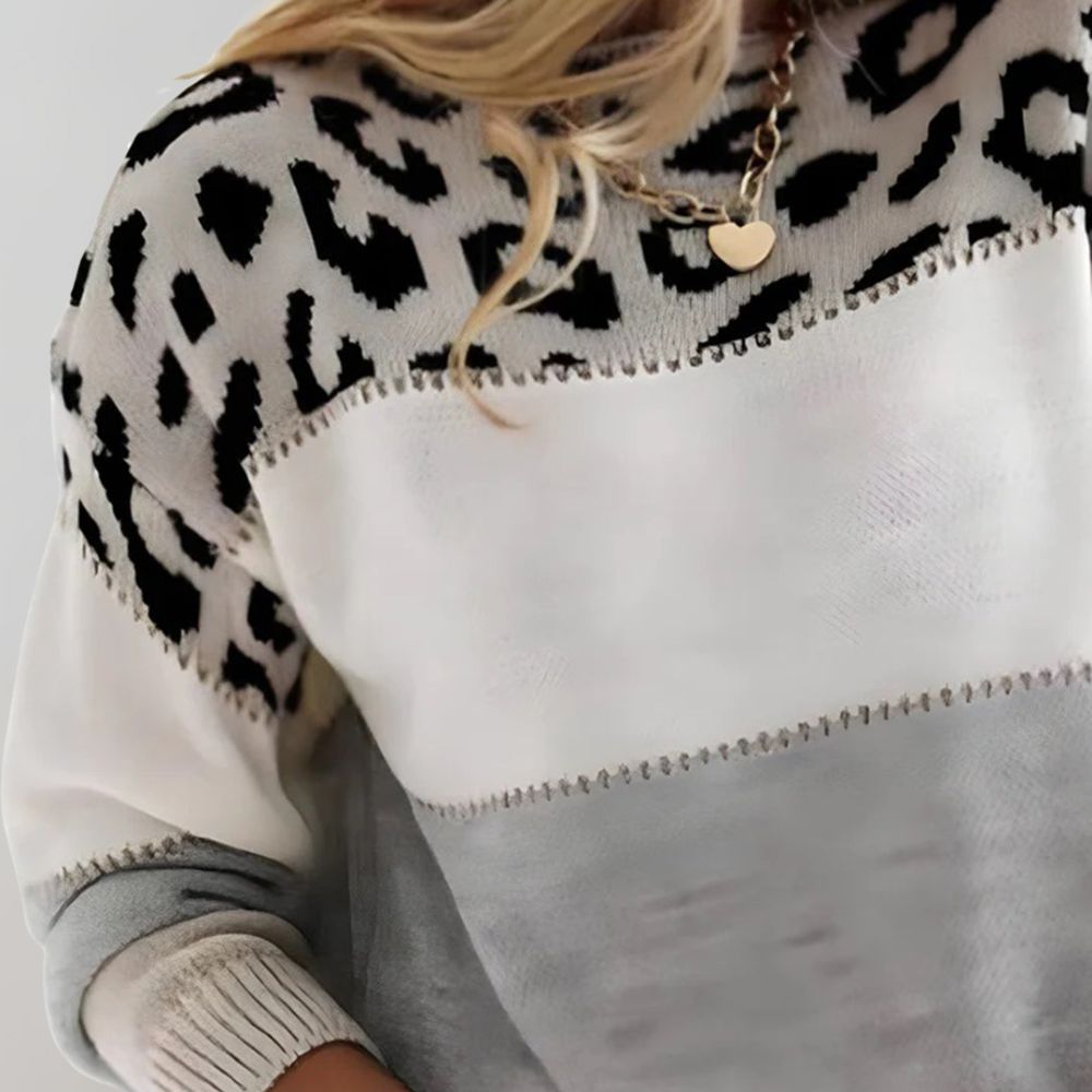 Pascaline | Chic Leopard Print Sweatshirt
