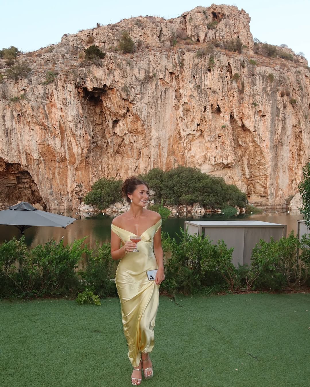 Dove - Off-Shoulder Satin Evening Dress with Strapless Design
