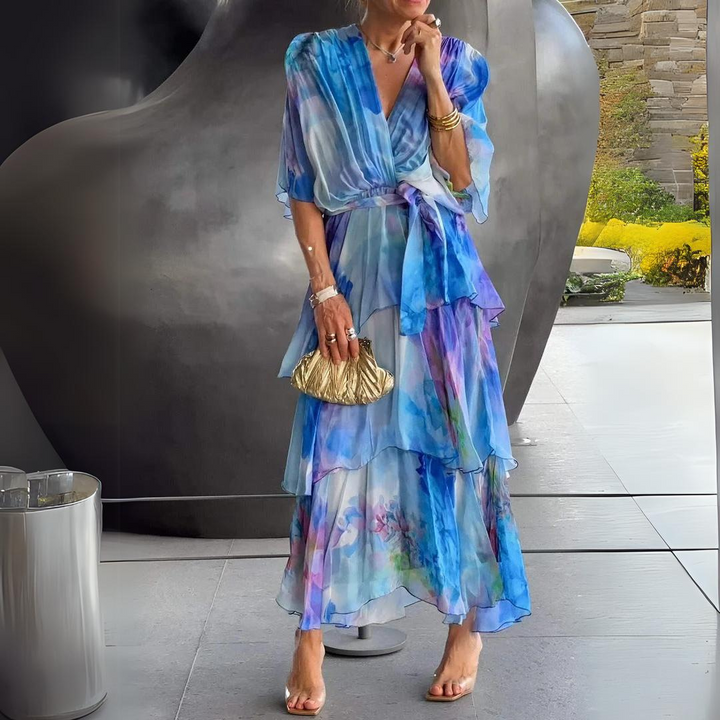 Diana | Elegant V-Neck Dress