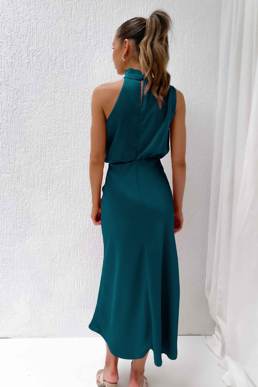 Lydia | Halter Neck Long Dress