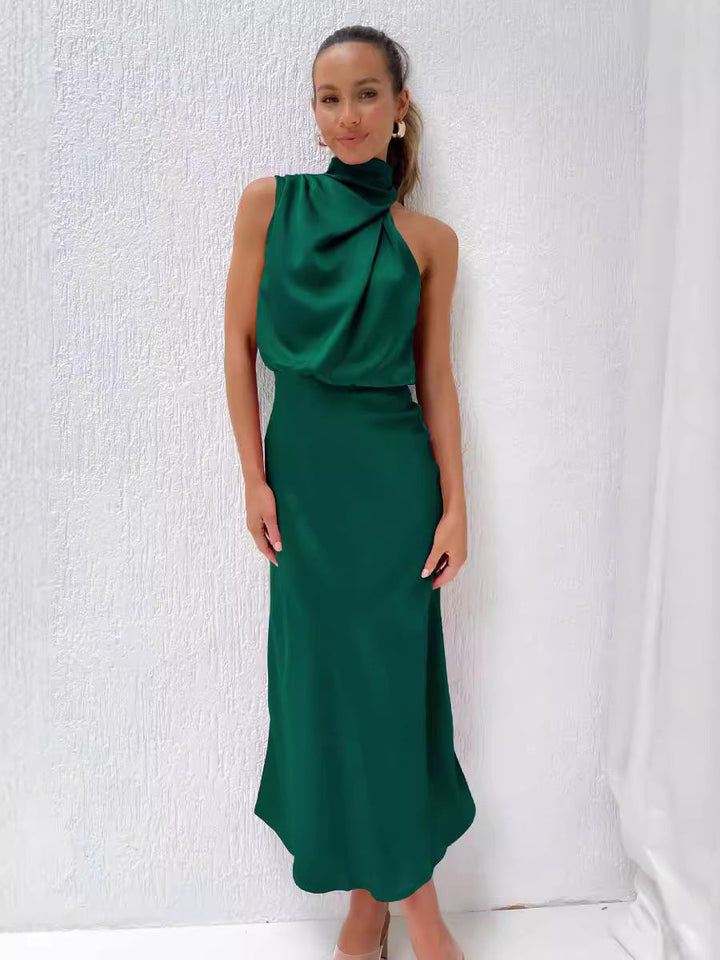 Lydia | Halter Neck Long Dress