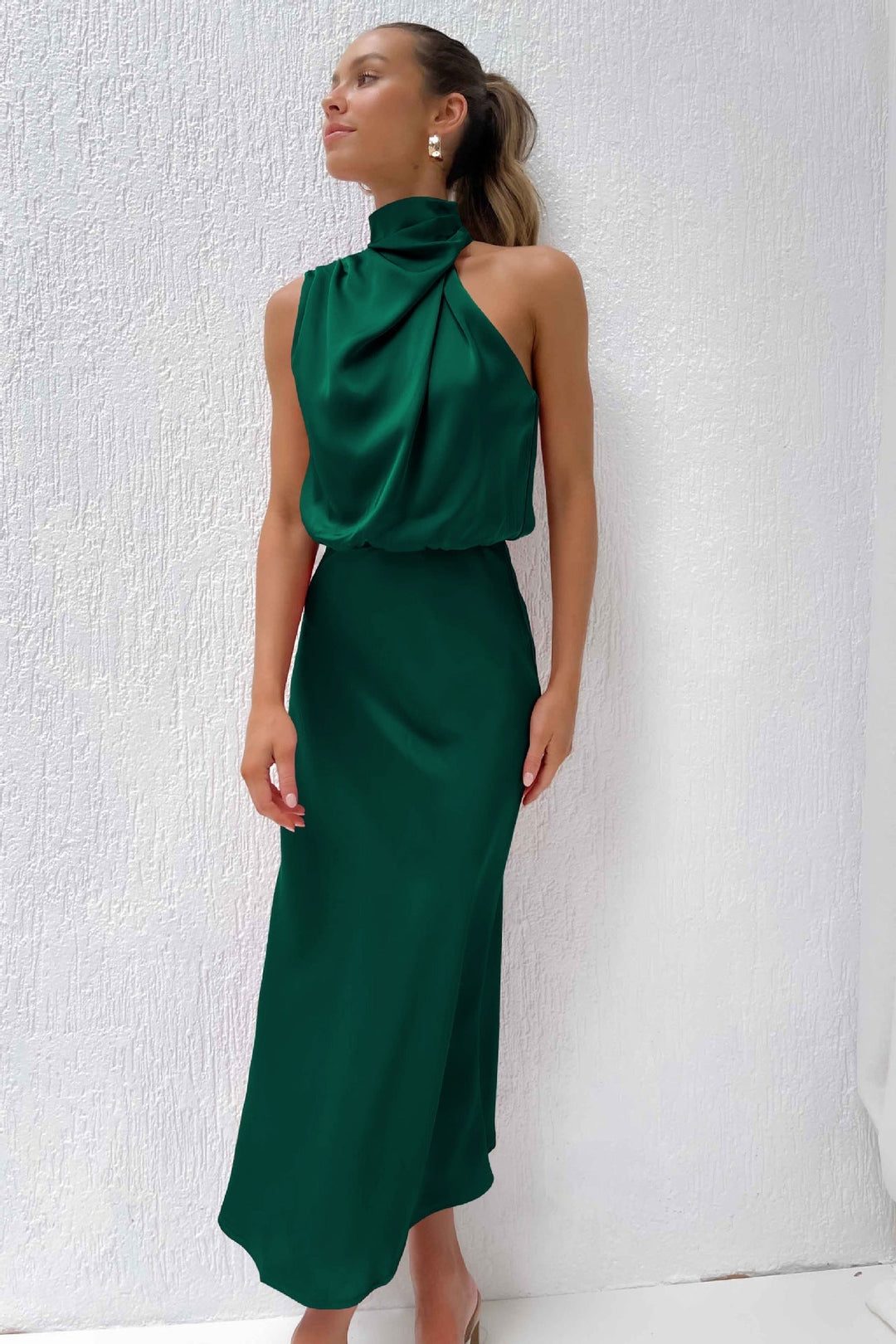 Lydia | Halter Neck Long Dress