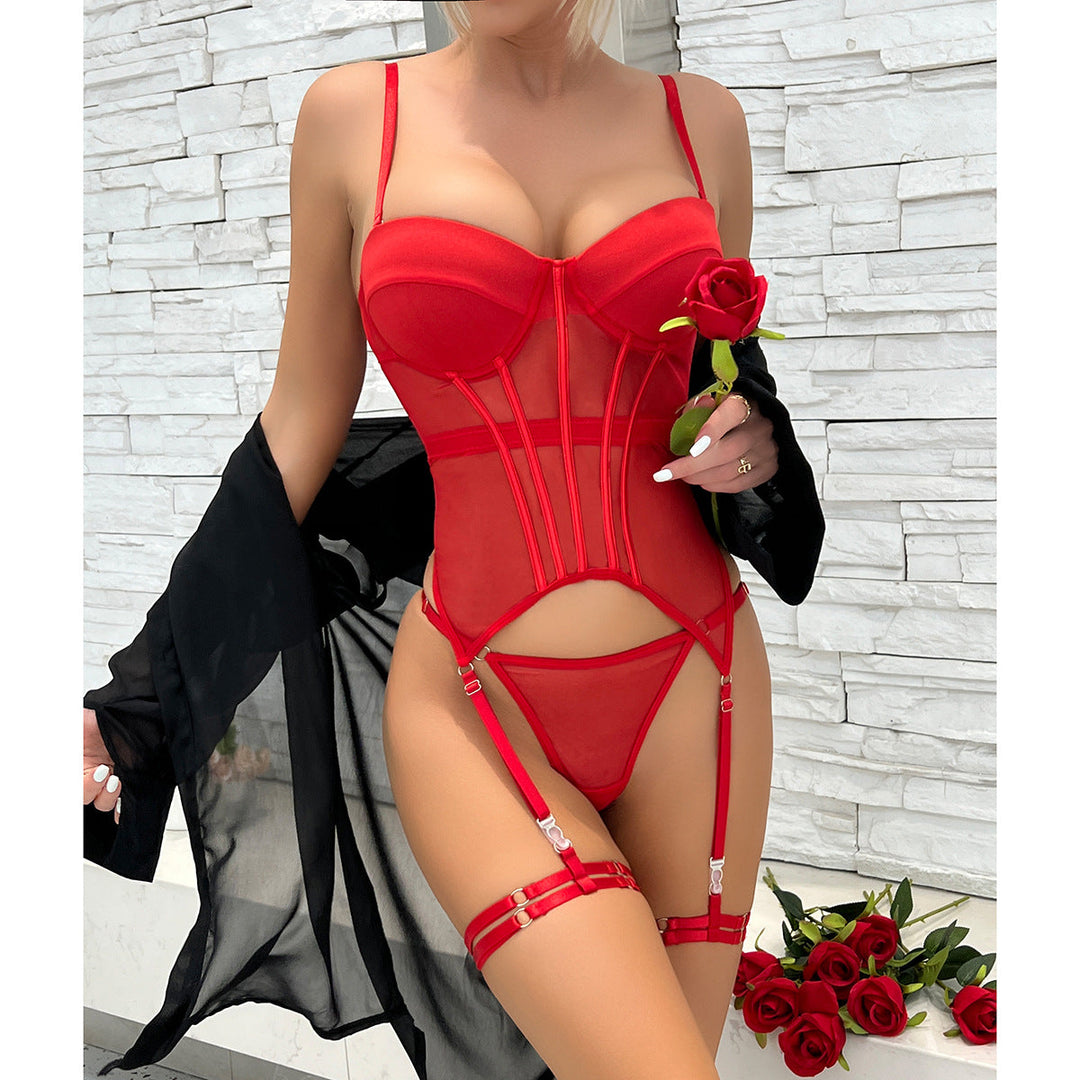 Bexley - Chic Sheer Waistband Bra Lingerie Set