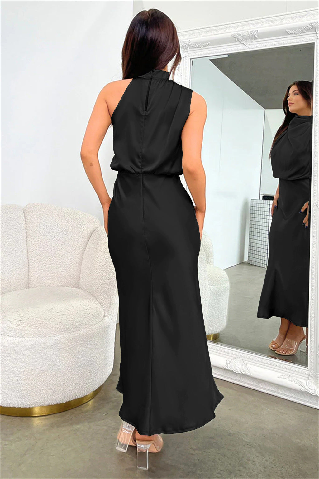 Lydia | Halter Neck Long Dress