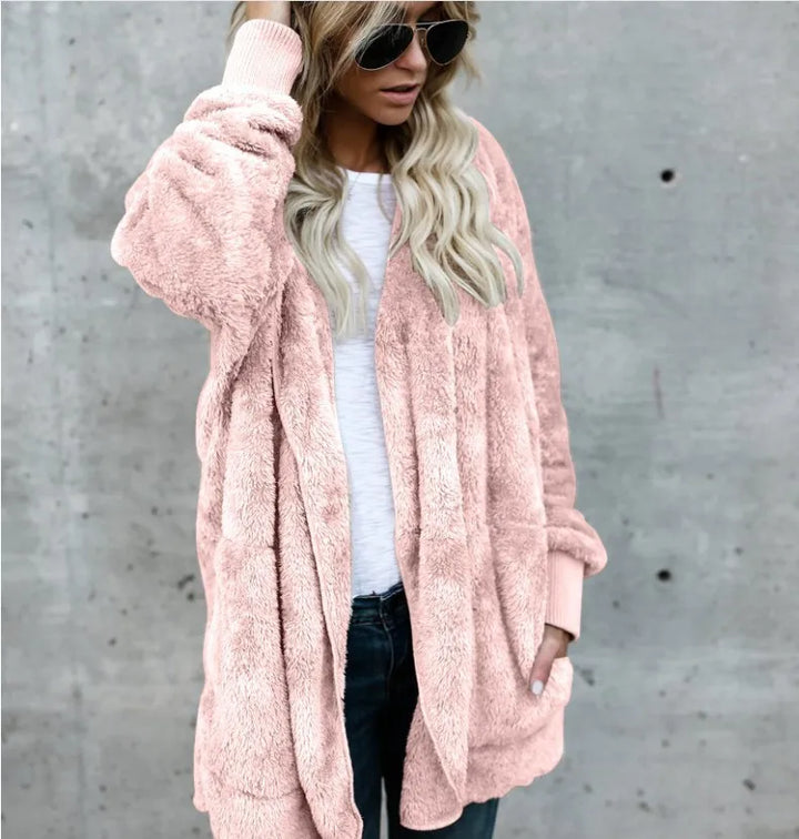 Cathy | Autumn and Winter Double Fleece Cardigan Coat