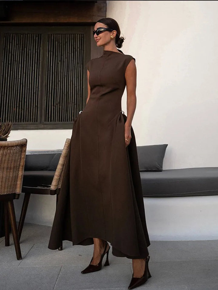 Aria | Pleated A-Line Evening Dress