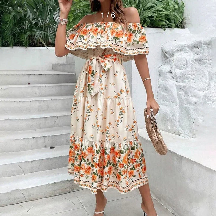 Amara Off-Shoulder Maxi Dress