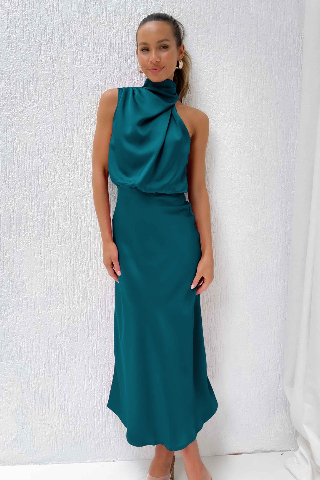 Lydia | Halter Neck Long Dress