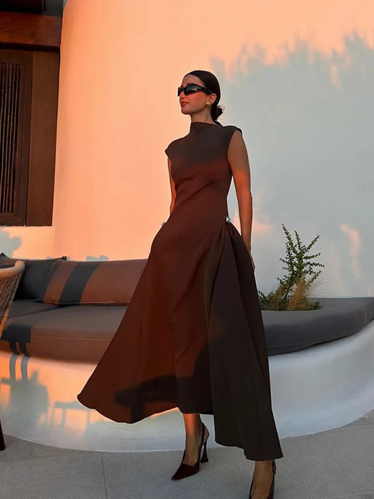 Aria | Pleated A-Line Evening Dress