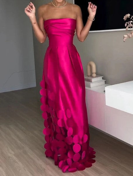 Marina | Elegant Long Sheath Circle Dress