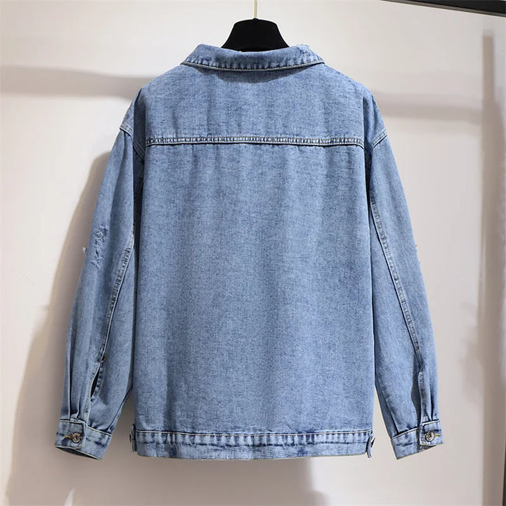 Blair - Oversized Distressed Washed Street Jacket