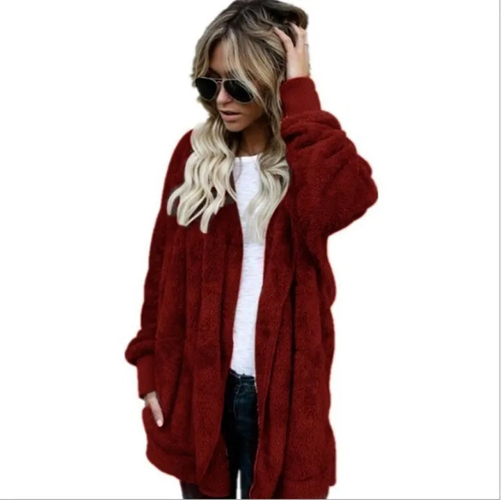 Cathy | Autumn and Winter Double Fleece Cardigan Coat