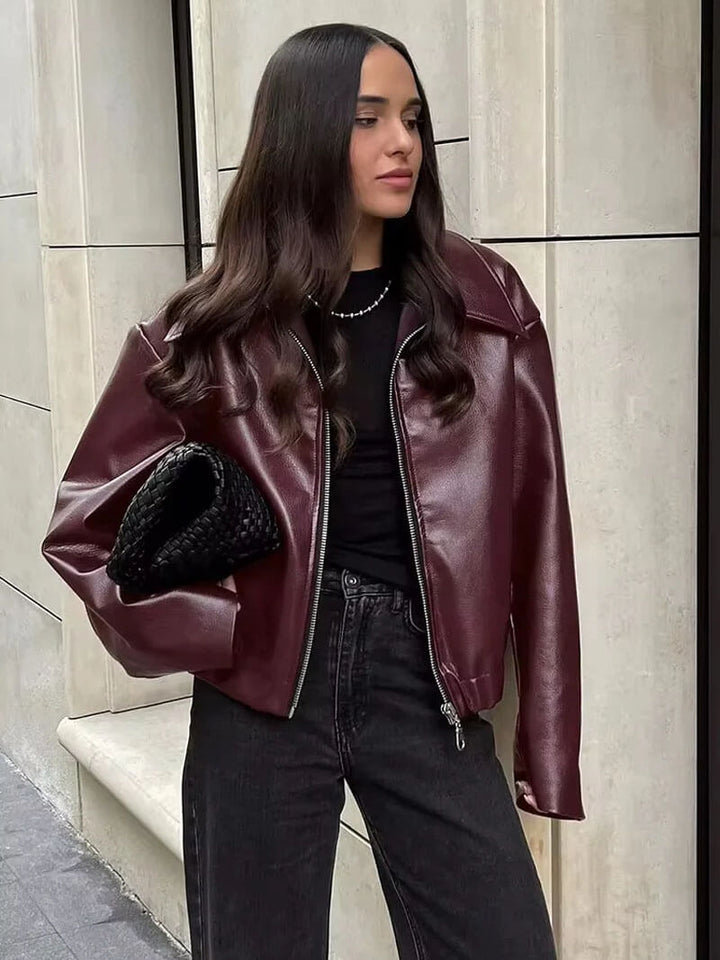 Soumaya | Leather Jacket