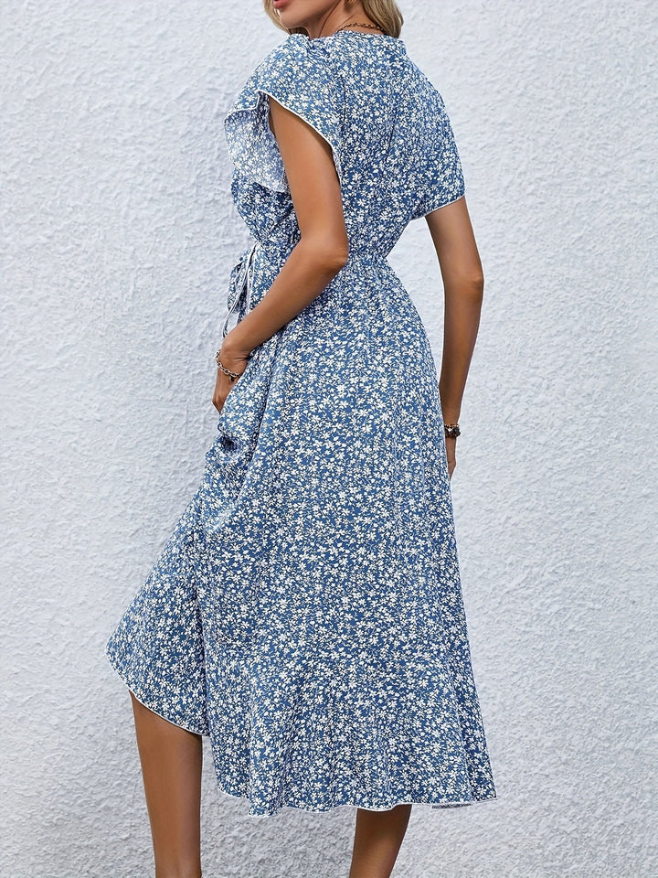 Indie - Small Floral Lace-Up Dress