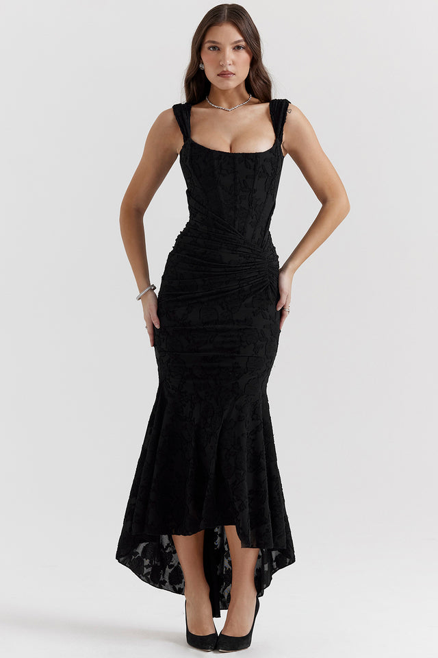 Boheme - Sleeveless Ruched Bodycon Dress for Evening Wear