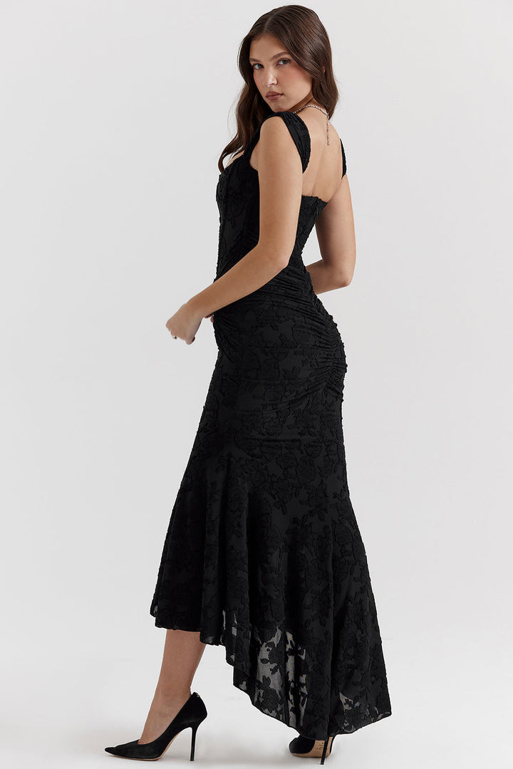 Boheme - Sleeveless Ruched Bodycon Dress for Evening Wear