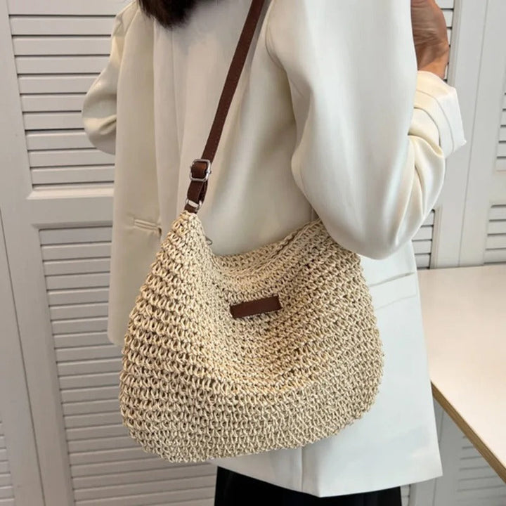Natalia | Straw shoulder bag