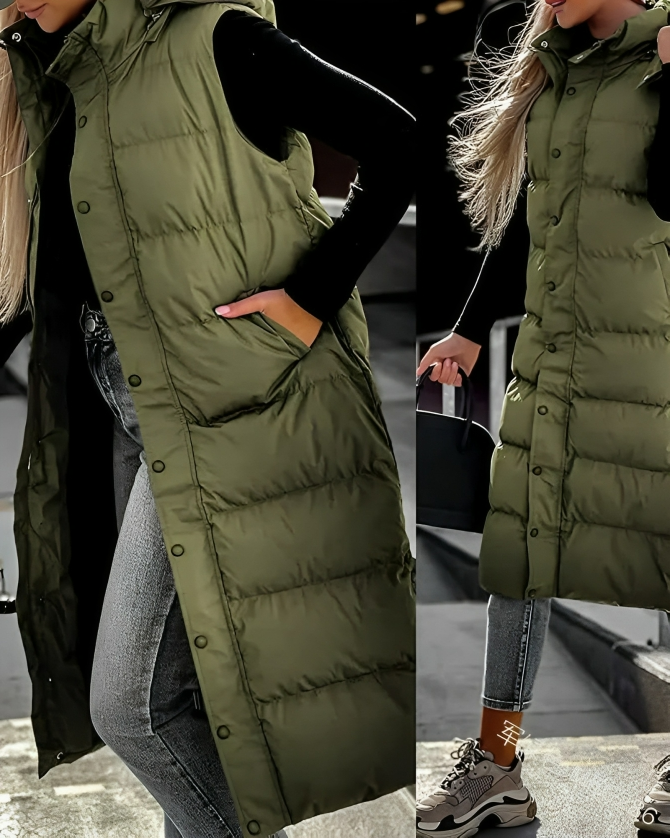 Lilibeth | Sleeveless Long Parka