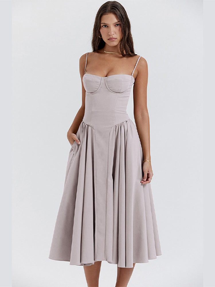 Phoebe - Retro Chic Cross-Border Maxi Dress