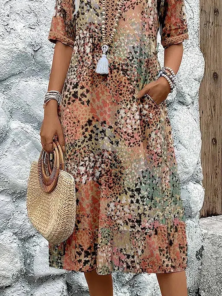 Ashley | Vibrating Midi Dress