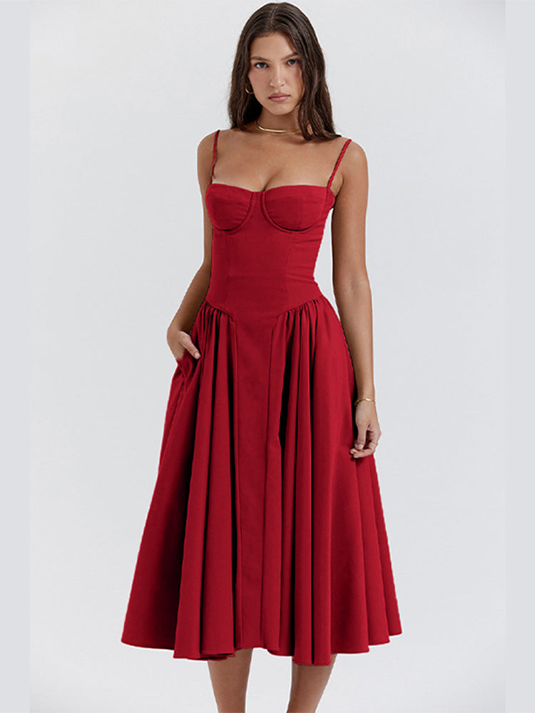 Phoebe - Retro Chic Cross-Border Maxi Dress