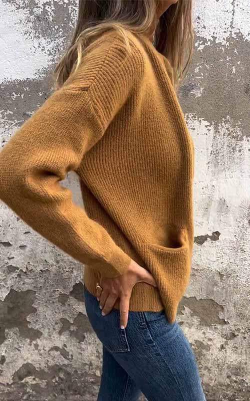 Jenneva - Classic Knit Pocket Cardigan
