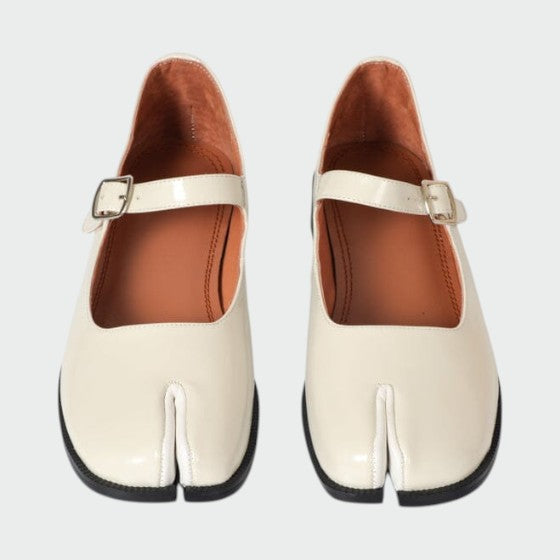 Olivia - Split-Toe Buckle Mary Jane Shoes