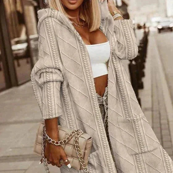 Sarah | Extended Length Hooded Cardigan