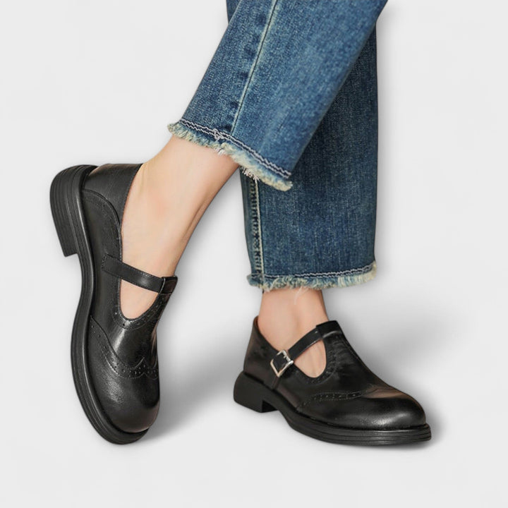 Isla | Chic Leather Mary Jane Shoes